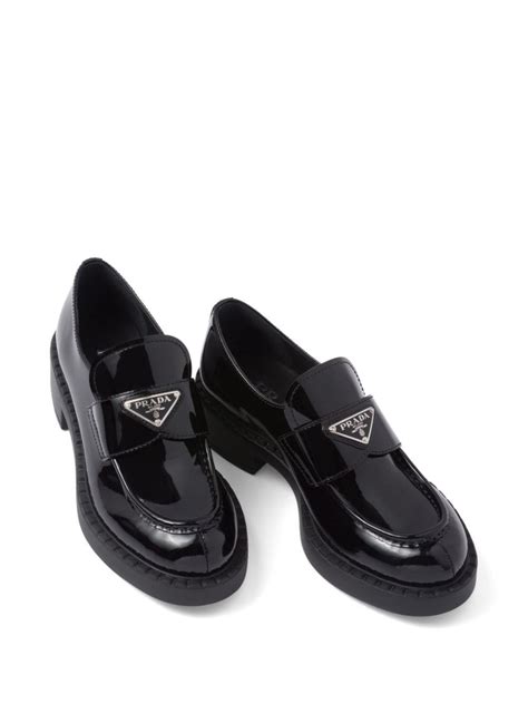 prada point patent leather loafer|prada buckle loafer ladies.